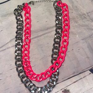 Double chain necklaces